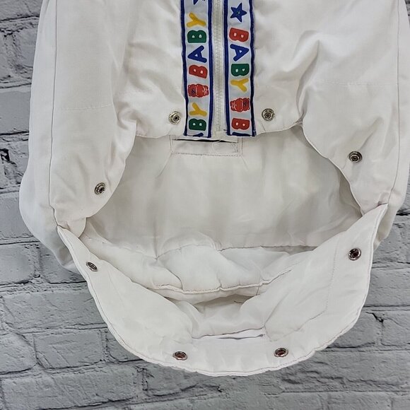 Vintage 80's Sleepsack Snow Suit With Carseat Strap Opening Newborn Flaw - Picture 4 of 14